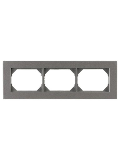 Trivietis rėmelis VILMA XP500, metalo spalvos