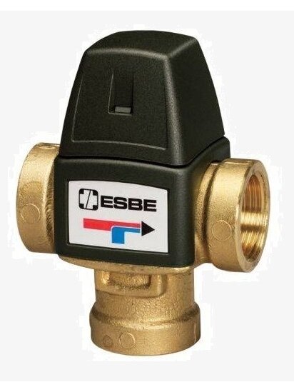 Trieigis termostatinis vožtuvas Esbe VTA321, Rp 3/4", temp. 20-43°C, kvs 1.6, vidinis sriegis