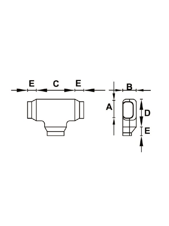 Trišakis kondicionieriaus vamzdžių kanalui Tecnosystemi, Brown-Line DT72-EXC rudas 1 Trišakis kondicionieriaus vamzdžių kanalui Tecnosystemi, Brown-Line DT72-EXC rudas 1