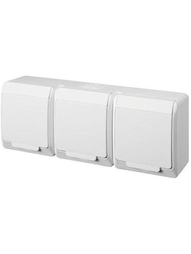 Trivietis kištukinis lizdas ELEKTRO-PLAST HERMES, IP44