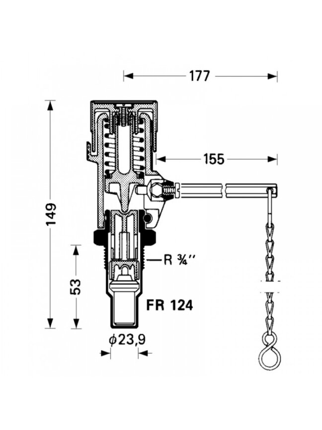 Traukos reguliatorius TRV Honeywell FR 124-3/4AM 1 Traukos reguliatorius TRV Honeywell FR 124-3/4AM 1
