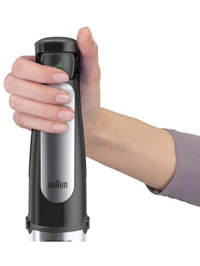 Trintuvas Braun MQ7045, juodas/nerūdijančio plieno 2 Trintuvas Braun MQ7045, juodas/nerūdijančio plieno 2