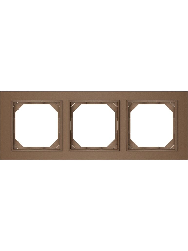 Trivietis rėmelis VILMA QR1000, mocha spalvos