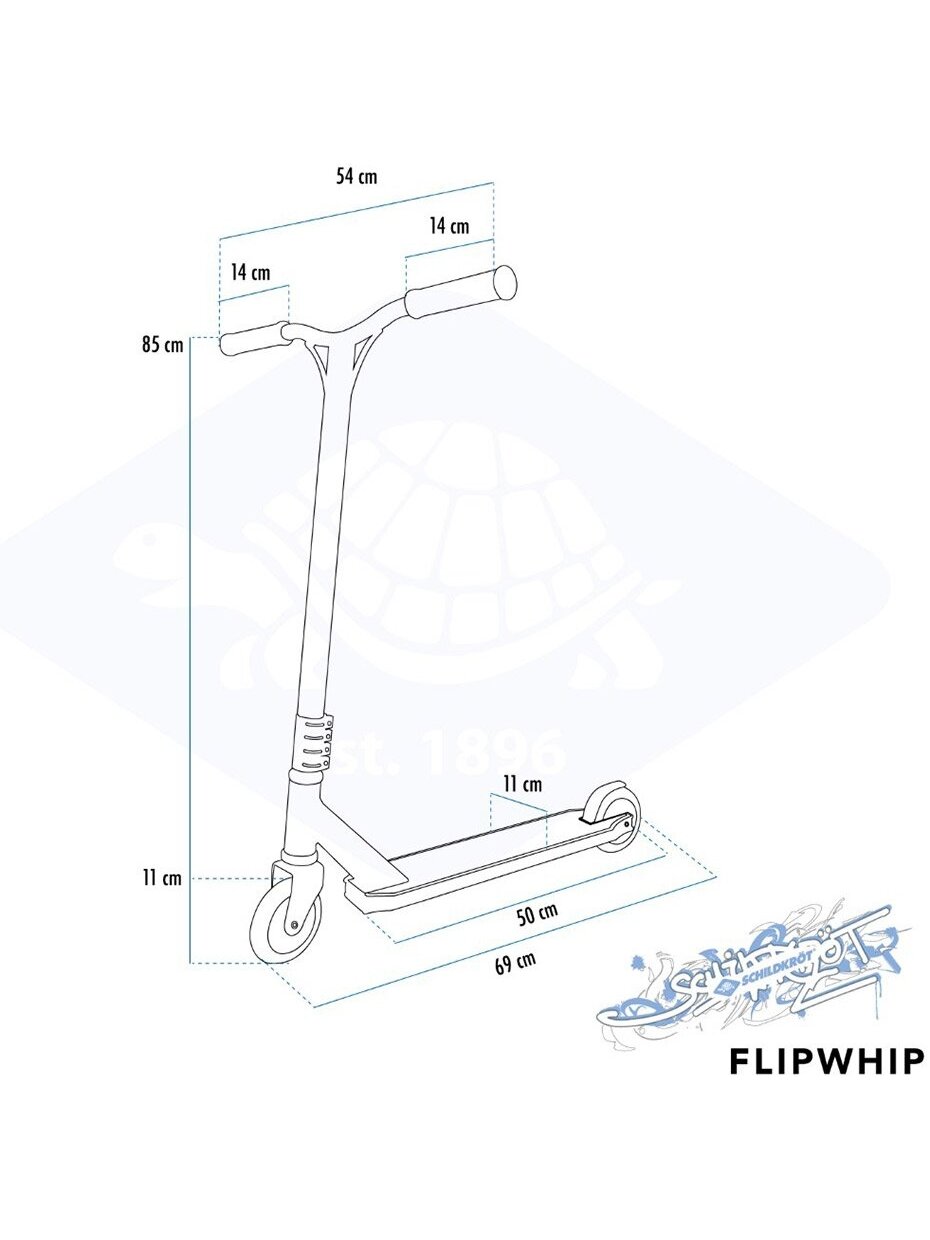 Triukinis Paspirtukas Schildkrot Flipwhip 510401 Juodai Mėlynas 7