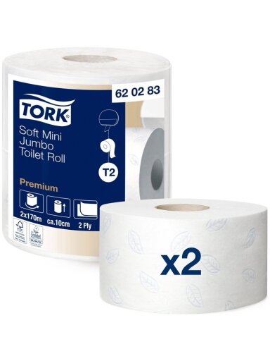 Tualetinis popierius TORK MINI JUMBO TR PREM 170 m