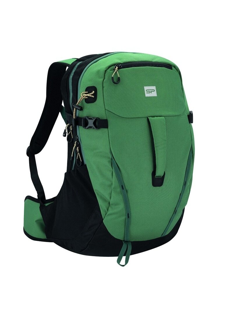 Turistinė kuprinė Spokey 943490, juoda/tamsiai žalia, 35 l