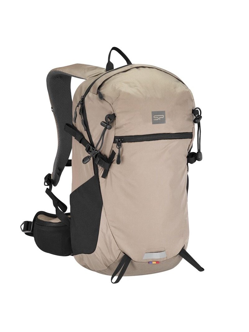 Turistinė kuprinė Spokey DAYRIDE, juoda/šviesiai ruda, 25 l