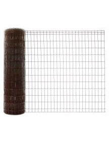 Tvoros tinklas, virintas, 1800 mm, 100x50 mm, ø2,4 mm, 25 m, ZN+RAL8017 (ruda) Tvoros tinklas, virintas, 1800 mm, 100x50 mm, ø2,4 mm, 25 m, ZN+RAL8017 (ruda)