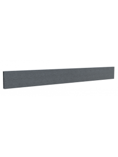Tvoros pamatas tiesus lygus, WPC 2500x250x40 mm, pilkas