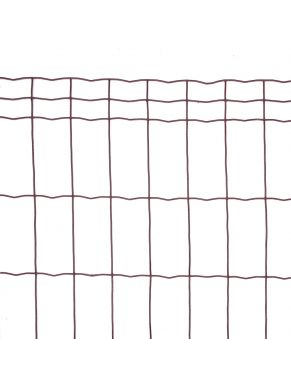Tvoros tinklas, virintas, 1800 mm, 100x50 mm, ø2,4 mm, 25 m, ZN+RAL8017 (ruda) 2 Tvoros tinklas, virintas, 1800 mm, 100x50 mm, ø2,4 mm, 25 m, ZN+RAL8017 (ruda) 2