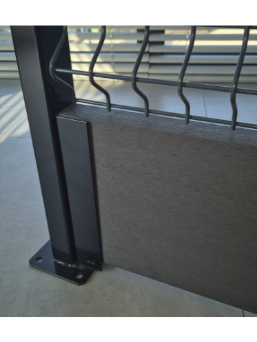 Tvoros pamatas tiesus lygus, WPC 2500x250x40 mm, pilkas 3