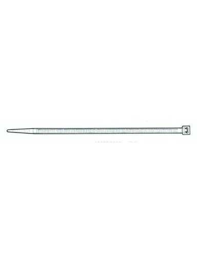 Tvirtinimo dirželis Elematic, 3,5 x 200 mm, baltas