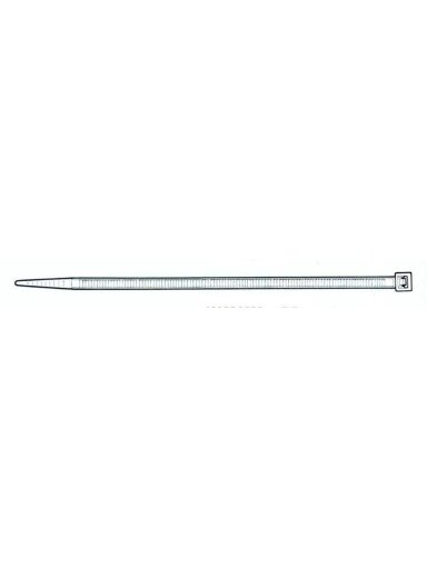 Tvirtinimo dirželis Elematic, 4,5 x 160 mm, baltas