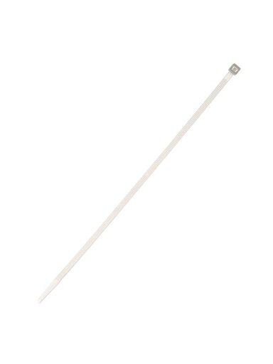 Tvirtinimo dirželis Elematic, 4,5 x 250 mm, baltas