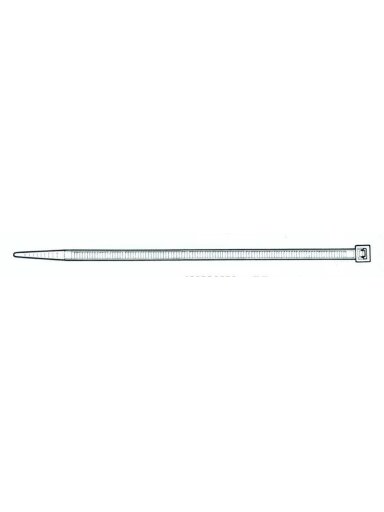 Tvirtinimo dirželis Elematic, 4,5 x 360 mm, baltas