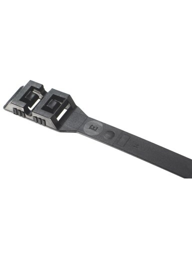 Tvirtinimo dirželis Elematic, 8.8 x 290 mm, juodas