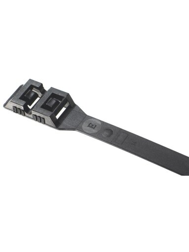 Tvirtinimo dirželis Elematic, 8.8 x 380 mm, juodas