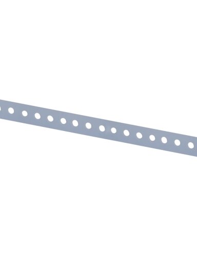 Tvirtinimo juosta, perforuota, 12 x 0.7 mm, 3 m, pilka