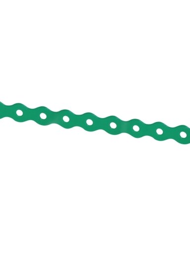 Tvirtinimo juosta, perforuota, 12 x 0.7 mm, 3 m, žalia