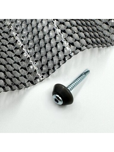 Tvirtinimo varžtai į metalą su tarpine M5 x 40 mm MK PC DIAMONDS (3 spalvos) - Skaidri