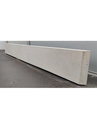 Tvoros pamatas, 250 cm x 5 cm x 20 cm