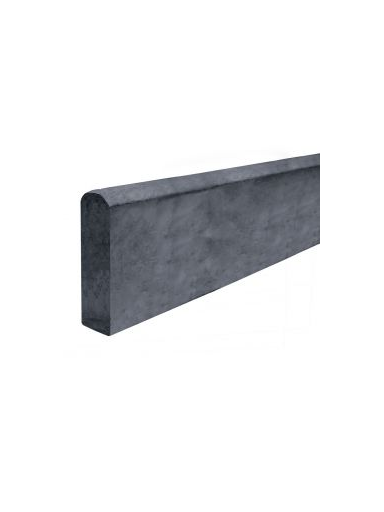 Tvoros pamatas tiesus lygus, betoninis 2500x200x50 mm, grafitinis, impregnuotas
