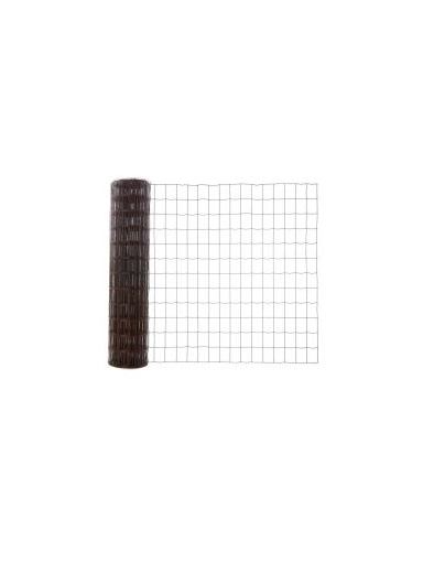 Tvoros tinklas, virintas, 1500 mm, 50x63 mm, ø3 mm, 25 m, ZN+RAL8017 (ruda)
