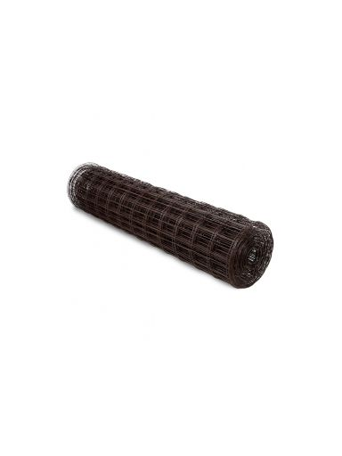 Tvoros tinklas, virintas, 1500 mm, 50x63 mm, ø3 mm, 25 m, ZN+RAL8017 (ruda)