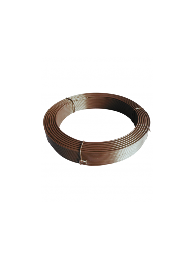 Tvoros tinklo įtempimo viela, ø2,60 mm, 100 m, ZN+RAL8017 (ruda)