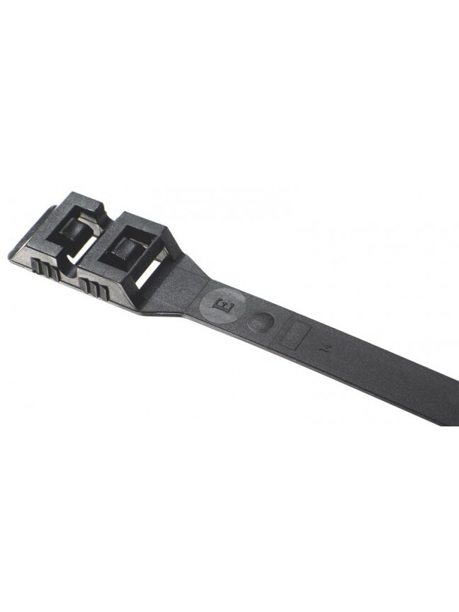 Tvirtinimo dirželis Elematic, 8.8 x 380 mm, juodas Tvirtinimo dirželis Elematic, 8.8 x 380 mm, juodas