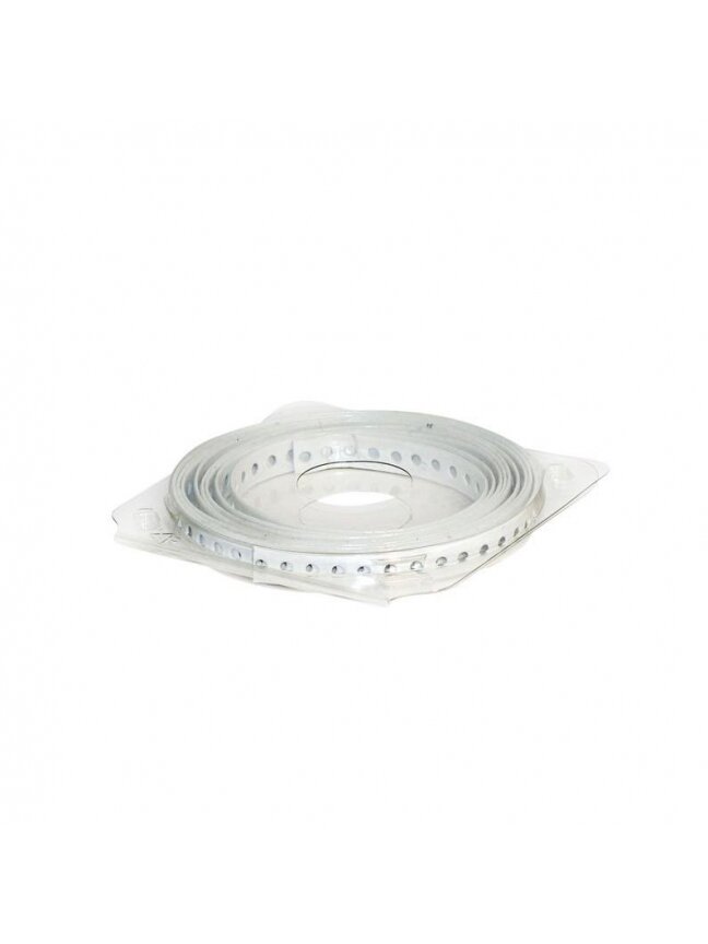 Tvirtinimo juosta, perforuota, 12 x 0.7 mm, 3 m, balta 1