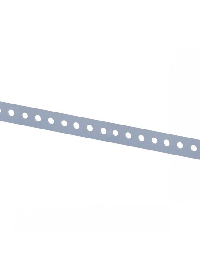 Tvirtinimo juosta, perforuota, 12 x 0.7 mm, 3 m, pilka 1 Tvirtinimo juosta, perforuota, 12 x 0.7 mm, 3 m, pilka 1