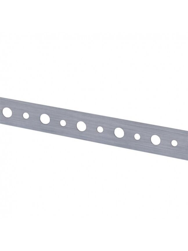 Tvirtinimo juosta, perforuota, 20 x 0.7 mm, 10 m, 2 skylių 1