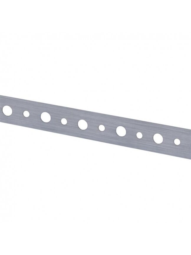 Tvirtinimo juosta, perforuota, 25 x 1 mm, 10 m, 2 skylių 1 Tvirtinimo juosta, perforuota, 25 x 1 mm, 10 m, 2 skylių 1