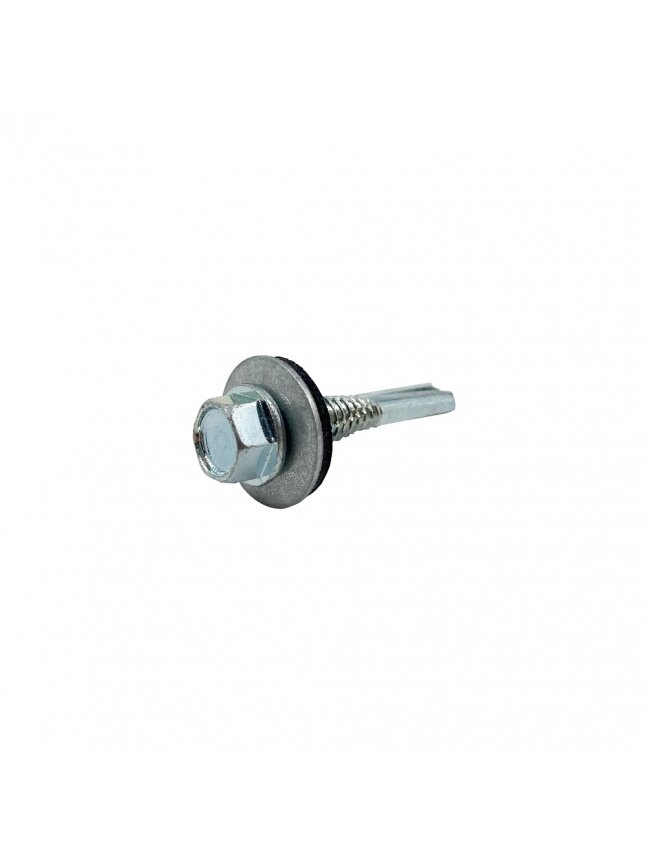 Tvirtinimo varžtai į metalą, 5,5 x 32 mm su gumine tarpine Tvirtinimo varžtai į metalą, 5,5 x 32 mm su gumine tarpine