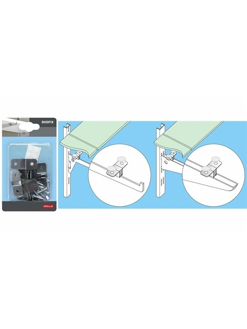 Tvirtinimas Dolle DuoFix, 40 mm x 20 mm, 6 vnt. 2 Tvirtinimas Dolle DuoFix, 40 mm x 20 mm, 6 vnt. 2