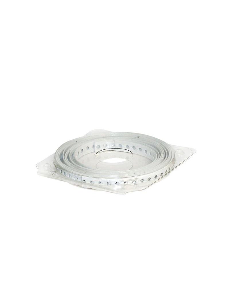 Tvirtinimo juosta, perforuota, 12 x 0.7 mm, 3 m, balta 1 Tvirtinimo juosta, perforuota, 12 x 0.7 mm, 3 m, balta 1