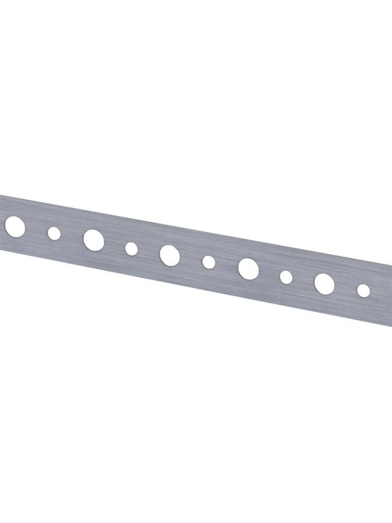 Tvirtinimo juosta, perforuota, 25 x 1 mm, 10 m, 2 skylių 1 Tvirtinimo juosta, perforuota, 25 x 1 mm, 10 m, 2 skylių 1
