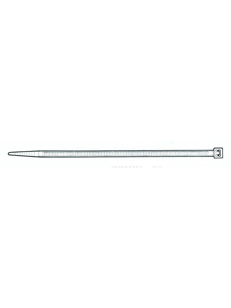 Tvirtinimo dirželis Elematic, 4,5 x 360 mm, baltas