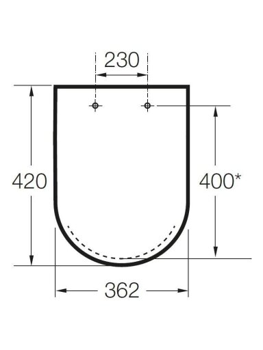 Unitazo dangtis JIKA TIGO H8903850, lėtai užsidarantis