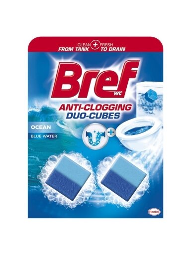 Unitazo kubeliai BREF DUO CUBES, 2×50 g