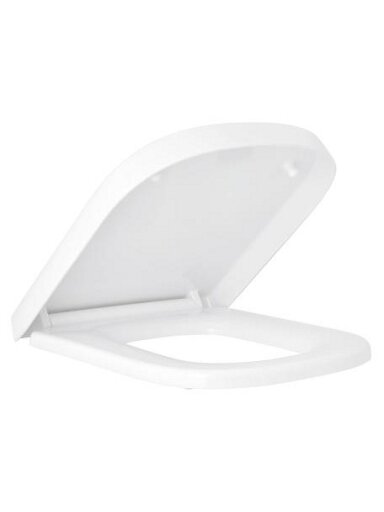 Unitazo sėdynė su dangčiu Euro Ceramic puodui, soft close, balta