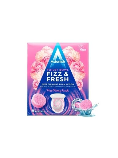 Unitazo valiklis Astonish FIZZ&FRESH, 8 vnt.