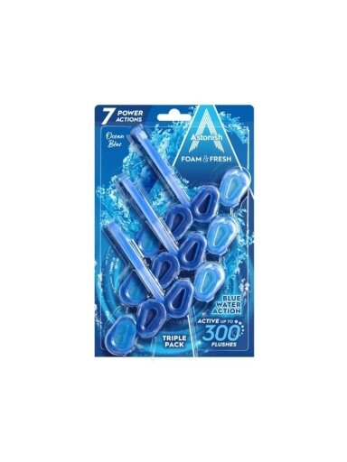Unitazo valiklis Astonish FOAM & FRESH, 3 vnt.