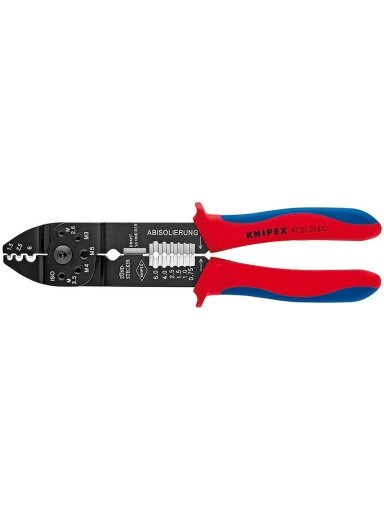 Universalios laido antgalių užspaudimo replės 0,5 - 6,0mm2, Knipex