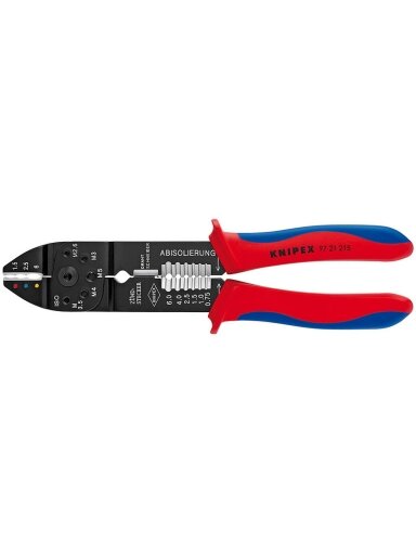 Universalios laidų antgalių užspaudimo replės 0,75 - 6,0mm2, Knipex