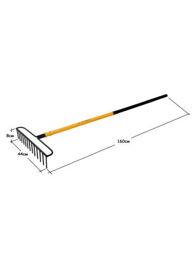 Universalus sodo grėblys 44 cm