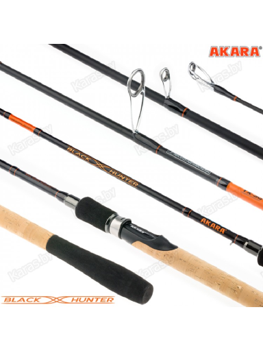 Universalus Spiningas AKARA Black Hunter 2-jų Dalių, Ilgis 2.1m, Testas 7-32g
