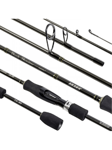 Universalus Spiningas AKARA Black Shadow TX-30 SL1001 2-ų Dalių, Ilgis 2.10m. Testas 3,5-10,5