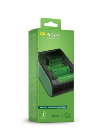 Universalus USB akumuliatorių kroviklis GP B631-2B1